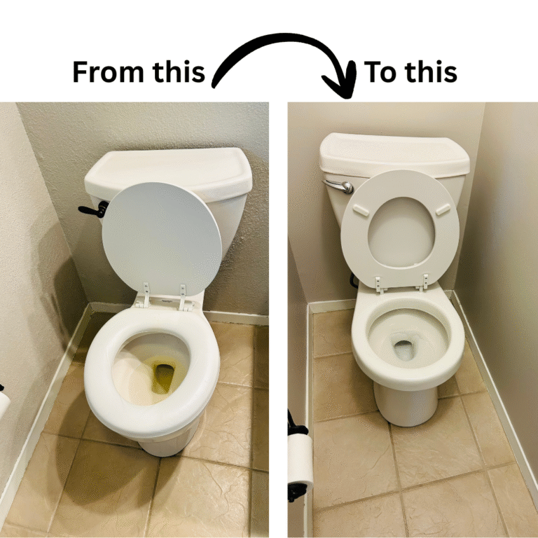 How to clean Toilet bowl-Before and after cleaning Pictures