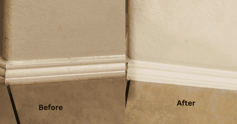 How to clean dirty baseboards.