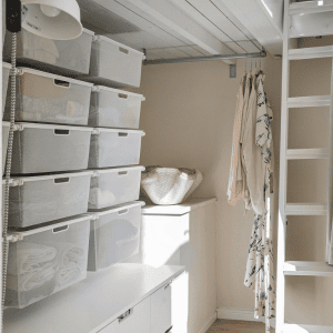 How to organize linen closet without shelves easily 6 organize linen without shelves-store in bins