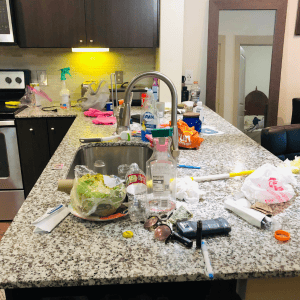 9 Easy Daily steps to reduce clutter 5 Daily steps to reduce clutter - on the countertop