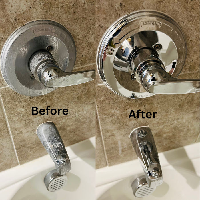 How To Deep Clean A Bathroom Step By Step 2 How to clean a bathroom
Before cleaning and after cleaning Picture of a faucet.
