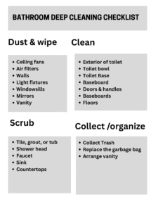 How To Deep Clean A Bathroom Step By Step