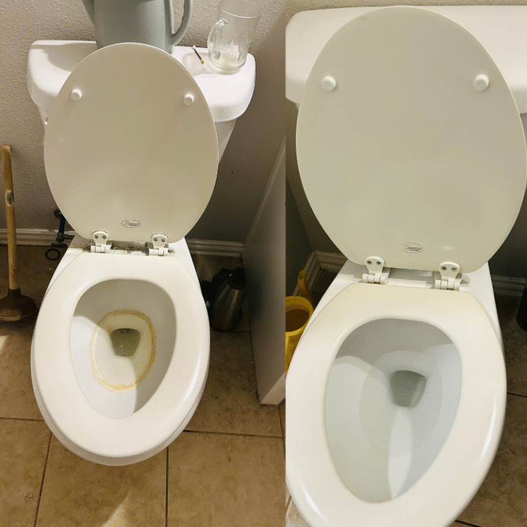 How to remove toilet ring stains from a toilet bowl