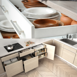 Ways to Organize Kitchen drawers - pull out drawers