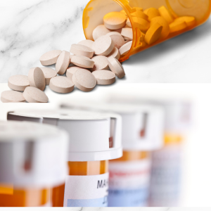 Bathroom Items to toss asap -Expired medications