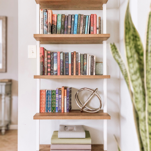 overlooked spots to declutter and clean - Bookshelf